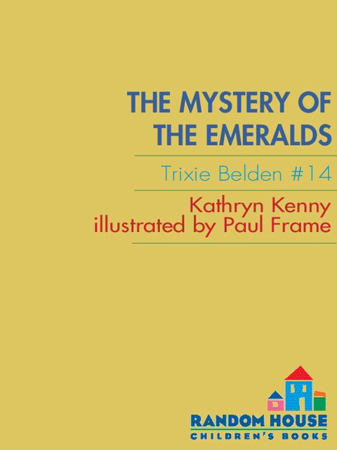 Cover image for book The Mystery of the Emeralds: Trixie Belden