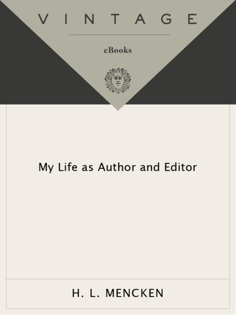 Cover image for book My Life as Author and Editor