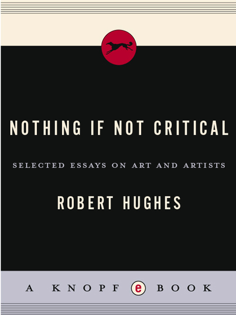 Cover image for book Nothing If Not Critical