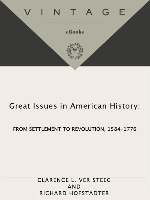 Great Issues in American History, Vol. I