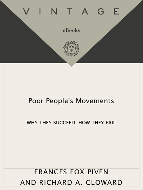 Cover image for book Poor People's Movements
