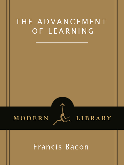 Cover image for book The Advancement of Learning