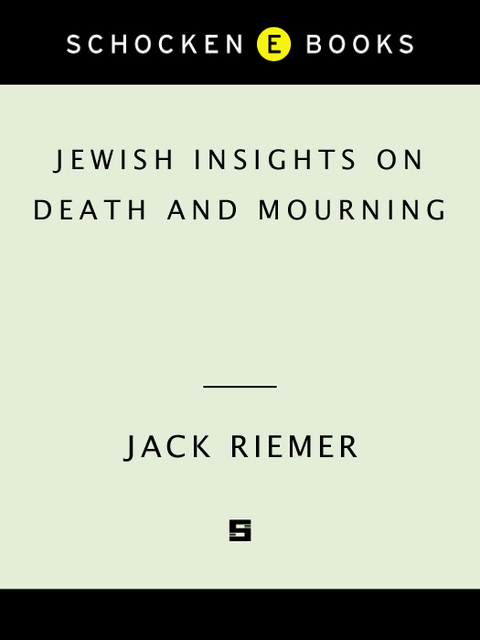 Cover image for book Jewish Insights on Death and Mourning