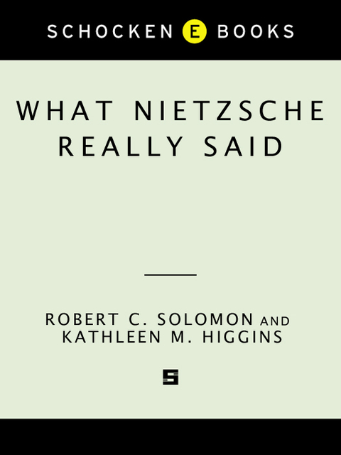 Cover image for book What Nietzsche Really Said