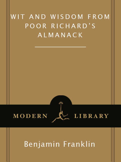Cover image for book Wit and Wisdom from Poor Richard's Almanack