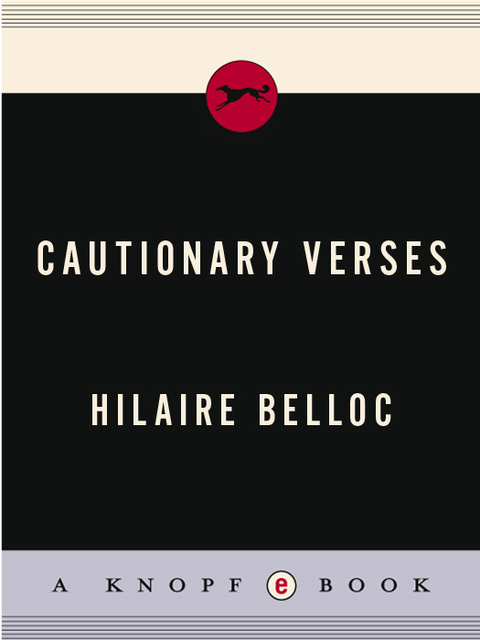 Cover image for book CAUTIONARY VERSES