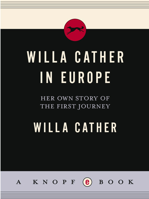 Cover image for book Willa Cather In Europe