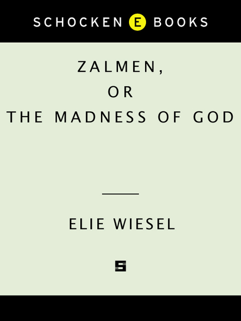 Cover image for book ZALMEN OR THE MADNESS OF GOD