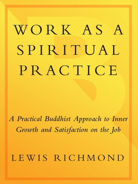 Cover image for book Work as a Spiritual Practice