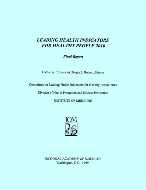 Cover image for book Leading Health Indicators for Healthy People 2010