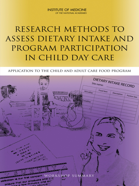 Cover image for book Research Methods to Assess Dietary Intake and Program Participation in Child Day Care