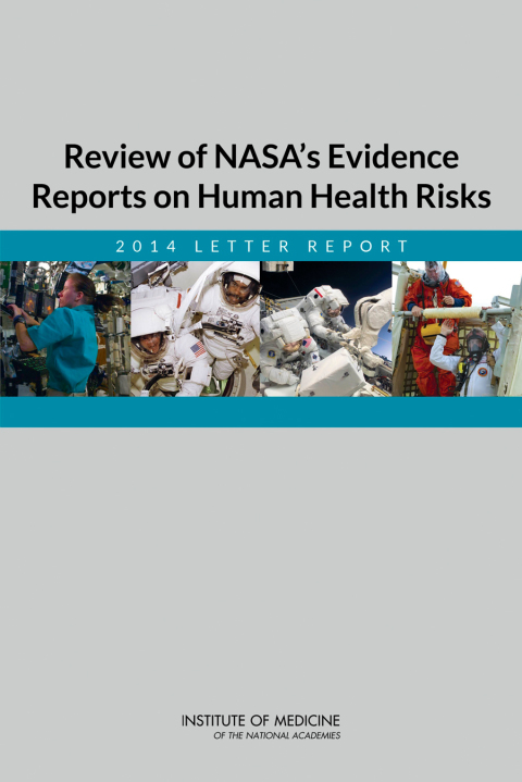 Cover image for book Review of NASA's Evidence Reports on Human Health Risks