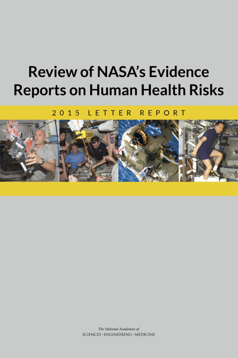 Cover image for book Review of NASA's Evidence Reports on Human Health Risks