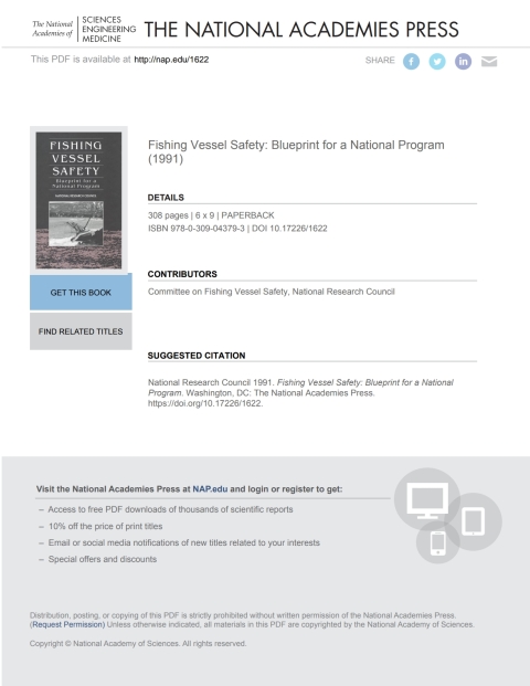 Cover image for book Fishing Vessel Safety