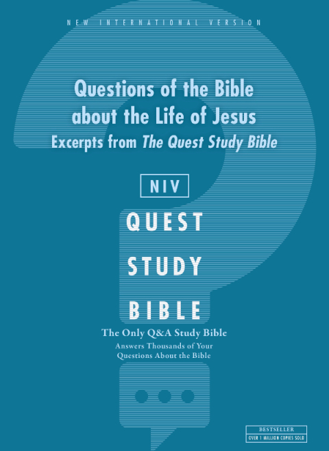 Cover image for book NIV, Questions of the Bible about the Life of Jesus: Excerpts from The Quest Study Bible