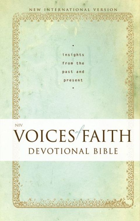 Cover image for book NIV, Voices of Faith Devotional Bible