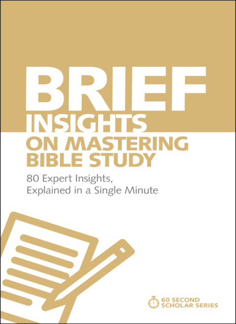 Cover image for book Brief Insights on Mastering Bible Study