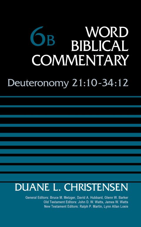 Cover image for book Deuteronomy 21:10-34:12, Volume 6B