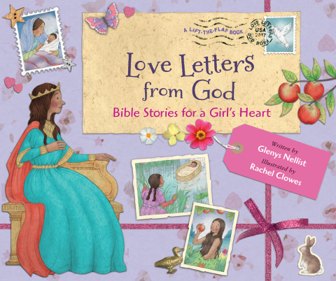 Cover image for book Love Letters from God; Bible Stories for a Girl’s Heart