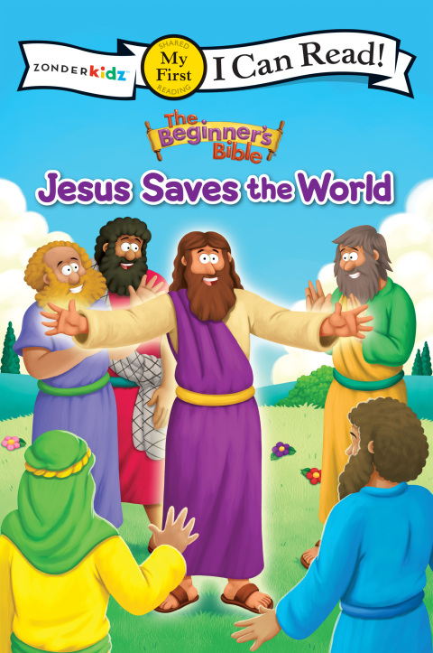 Cover image for book The Beginner's Bible Jesus Saves the World