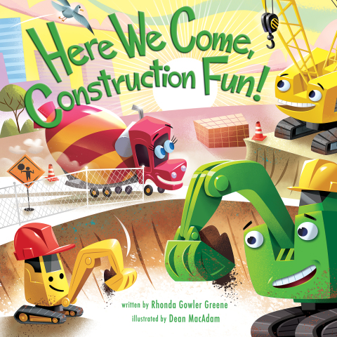 Cover image for book Here We Come, Construction Fun!