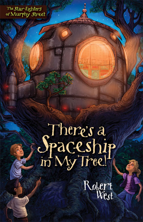 Cover image for book There's a Spaceship in My Tree!