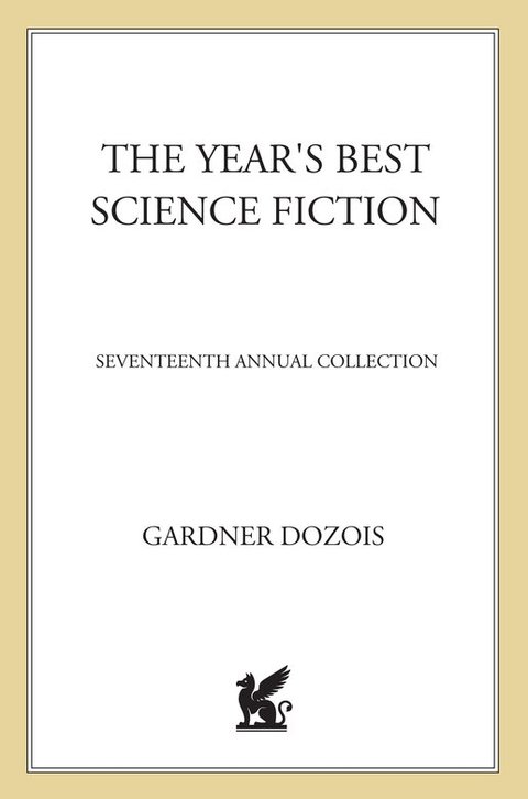 Cover image for book The Year's Best Science Fiction: Seventeenth Annual Collection