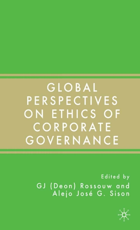 Cover image for book Global Perspectives on Ethics of Corporate Governance