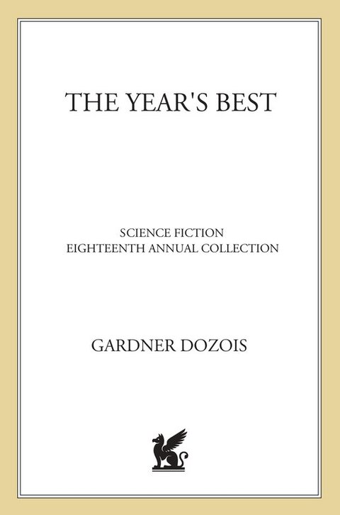 Cover image for book The Year's Best Science Fiction: Eighteenth Annual Collection
