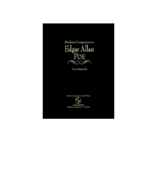 Student Companion to Edgar Allan Poe