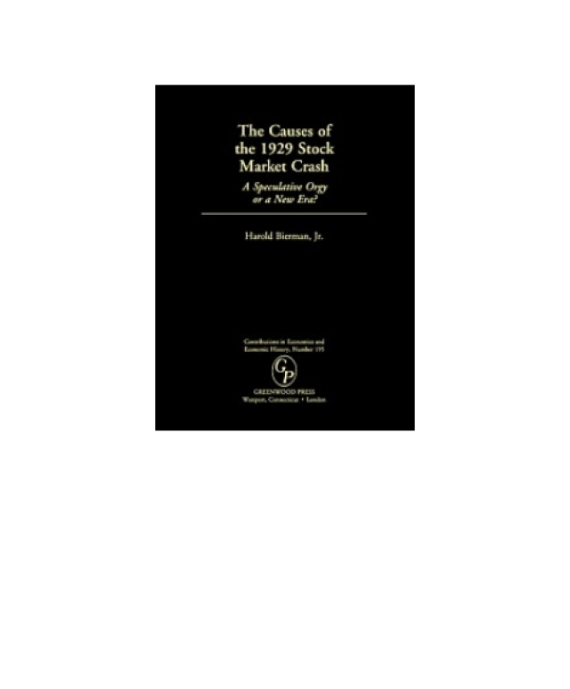 The Causes of the 1929 Stock Market Crash