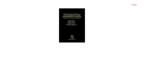 The Human Cost of a Management Failure 