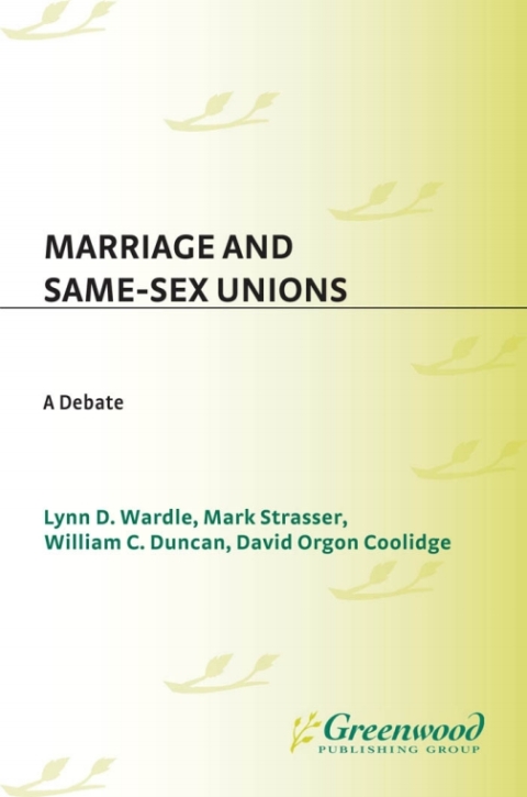 Cover image for book Marriage and Same-Sex Unions