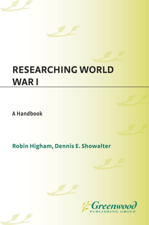 Cover image for book Researching World War I