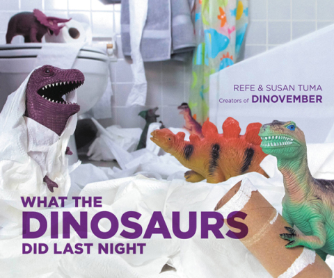 Cover image for book What the Dinosaurs Did Last Night