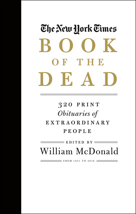 Cover image for book The New York Times Book of the Dead
