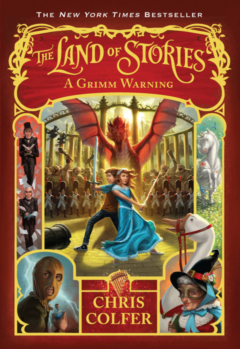 Cover image for book The Land of Stories: A Grimm Warning