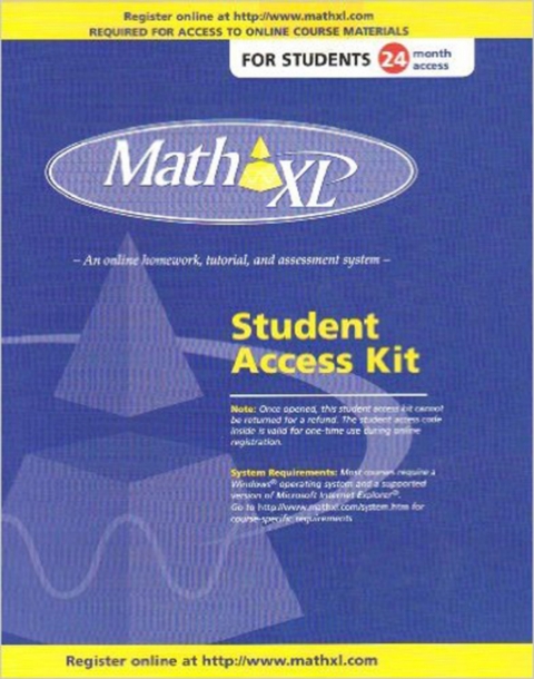 Cover image for book MathXL -- Standalone Access Card (24-month access)