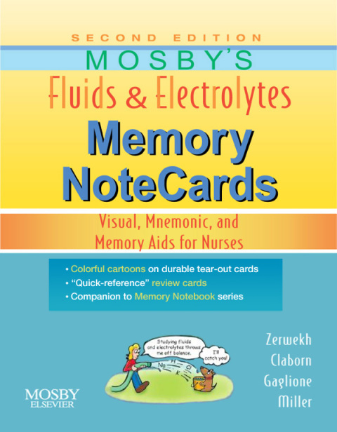 Cover image for book Mosby's Fluids & Electrolytes Memory NoteCards