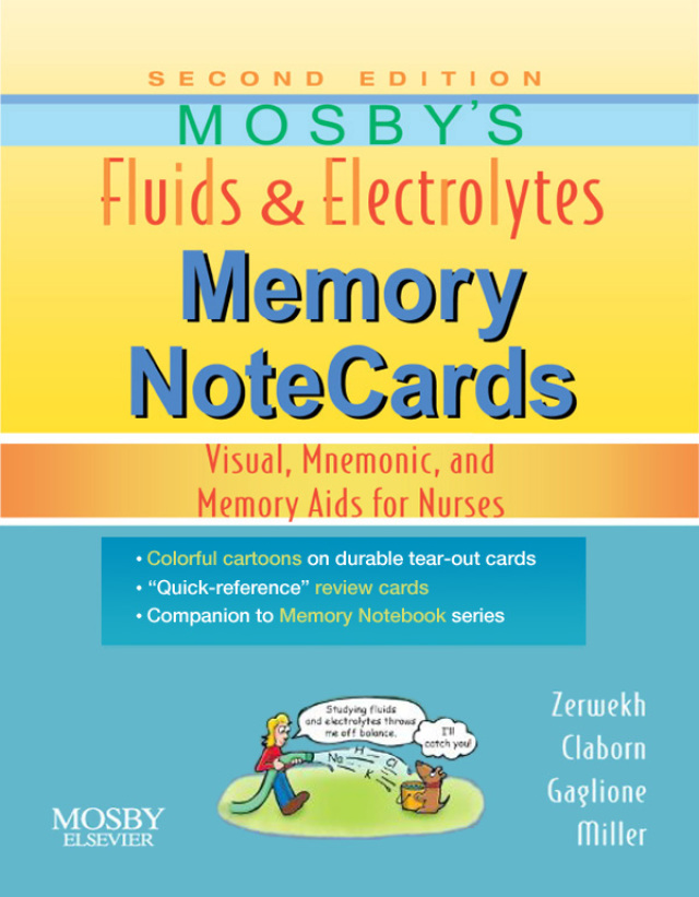 Mosby's Fluids & Electrolytes Memory NoteCards