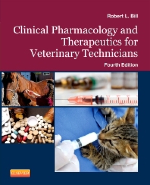 Cover image for book Clinical Pharmacology and Therapeutics for Veterinary Technicians