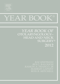 Cover image: Year Book of Otolaryngology - Head and Neck Surgery 2012 9780323088886