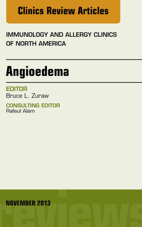 Cover image for book Angioedema, An Issue of Immunology and Allergy Clinics