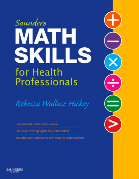 Cover image for book Saunders Math Skills for Health Professionals