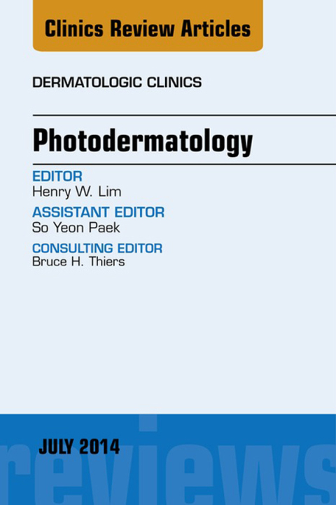 Cover image for book Photodermatology, An Issue of Dermatologic Clinics