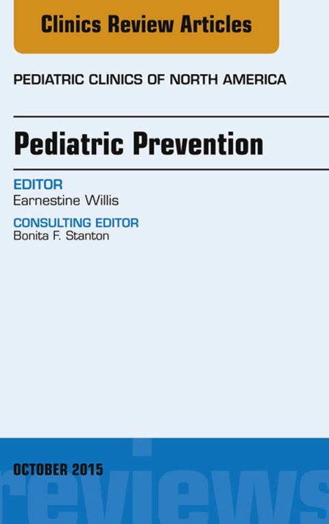 Cover image for book Pediatric Prevention, An Issue of Pediatric Clinics
