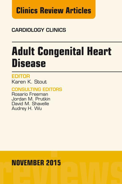 Cover image for book Adult Congenital Heart Disease, An Issue of Cardiology Clinics