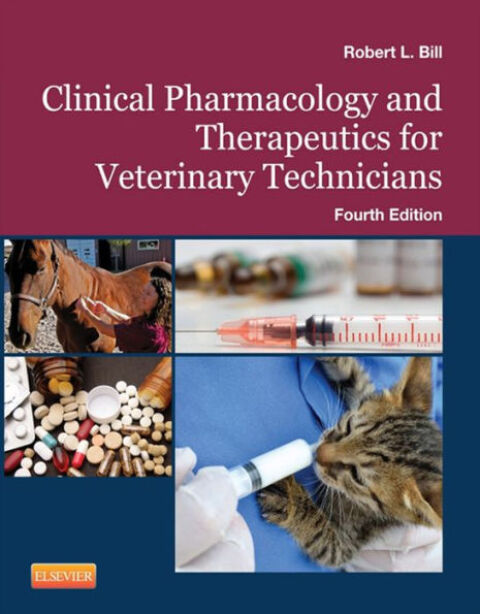 Cover image for book Clinical Pharmacology and Therapeutics for Veterinary Technicians