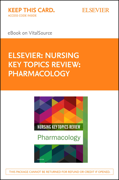 Cover image for book Nursing Key Topics Review: Pharmacology