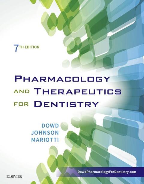 Cover image for book Pharmacology and Therapeutics for Dentistry